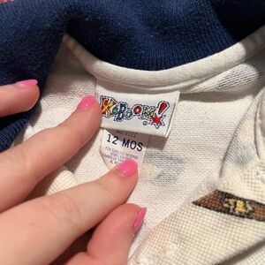 Vintage kaboom baseball bodysuit